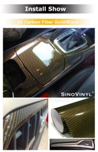 2D Carbon Fiber Vinyl Sticker for Auto Wrap