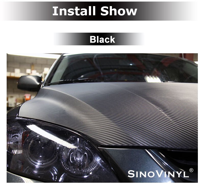 China Factory Supplier Waterproof PVC self-adhesive 3d Carbon Fiber Car Wrap Vinyl