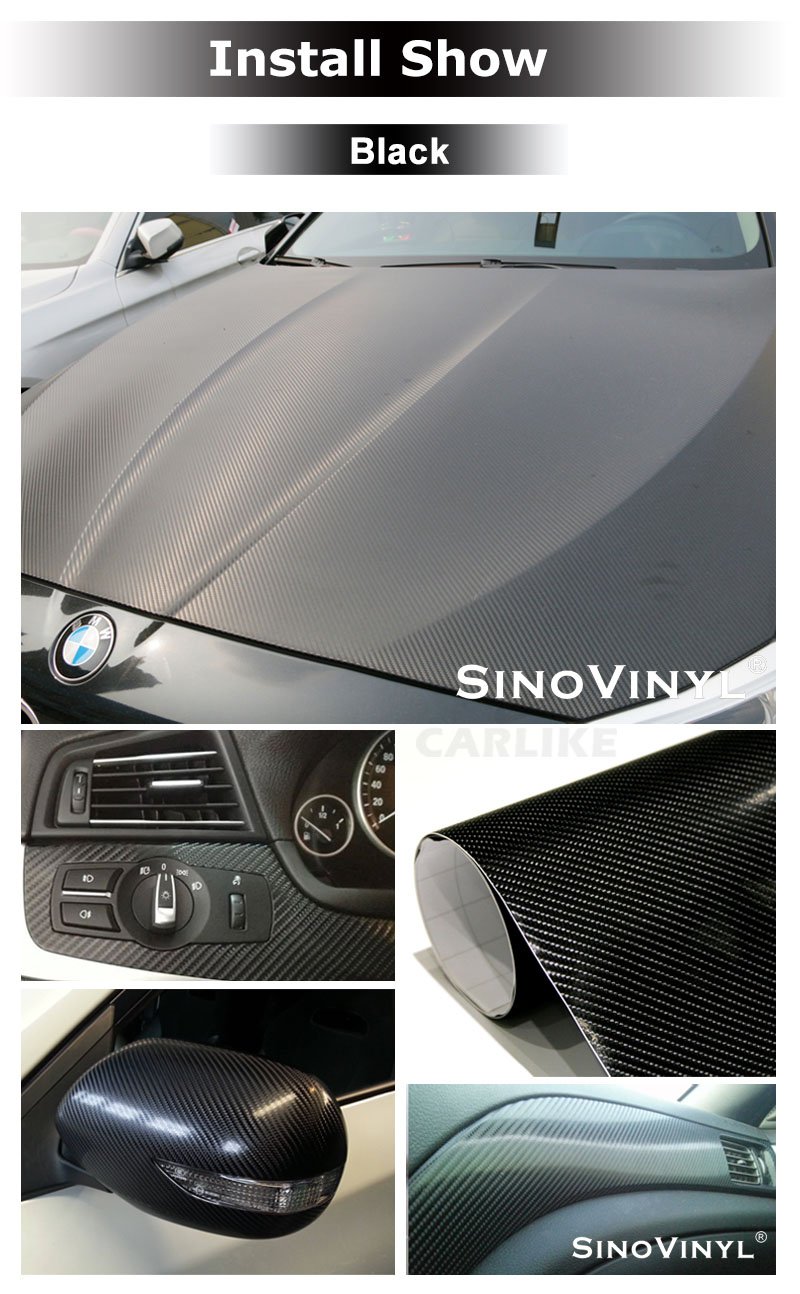 Gloss 4D Carbon Fiber Vinyl Sticker