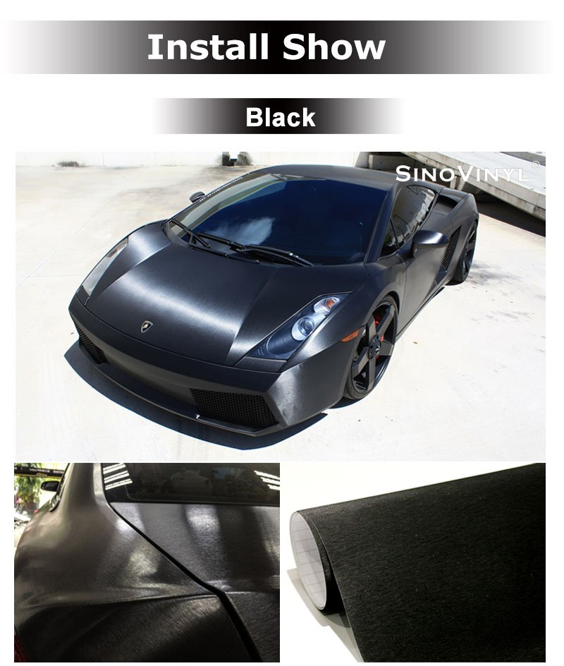 Matte Brushed Aluminum Metallic Vinyl Wrap Car