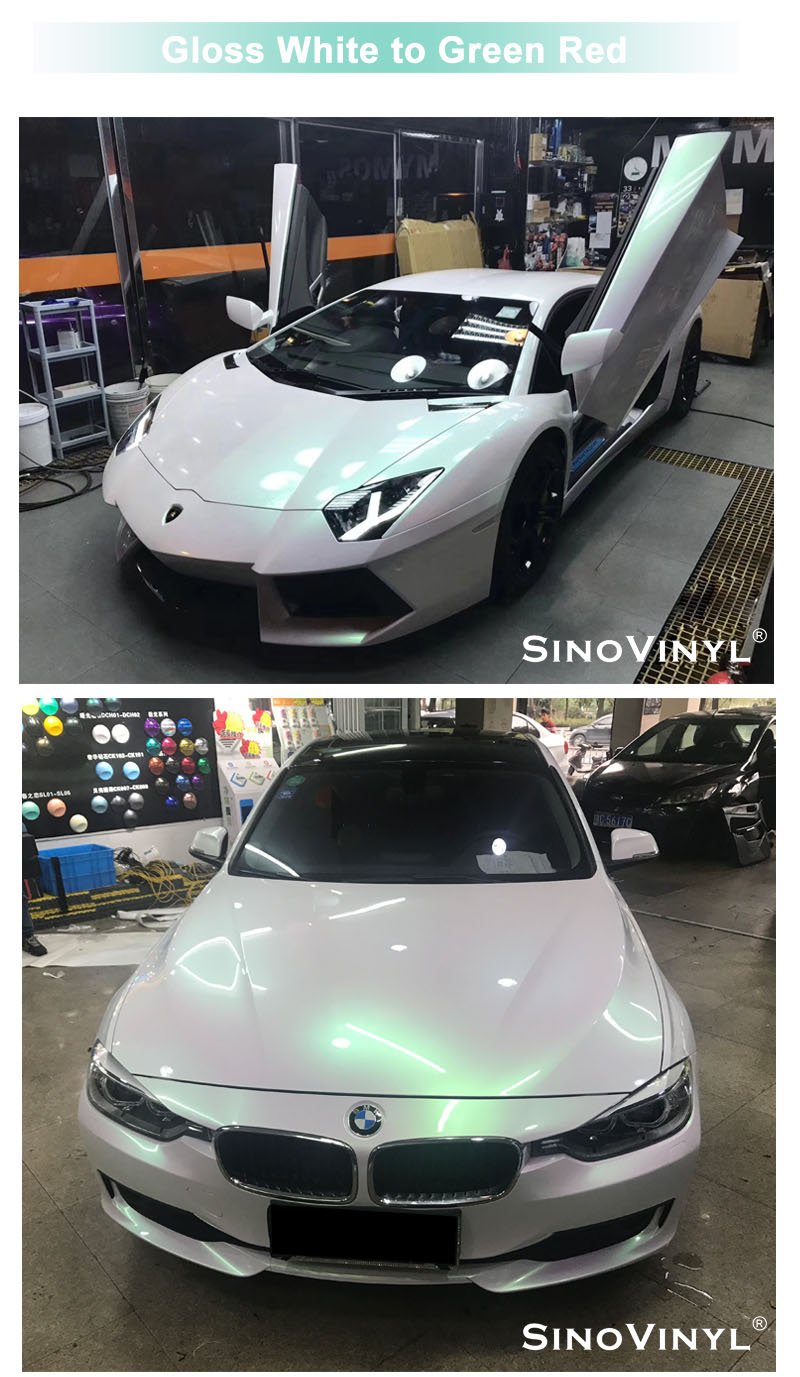 Aurora White Chameleon Auto Vinyl Wrapping Film