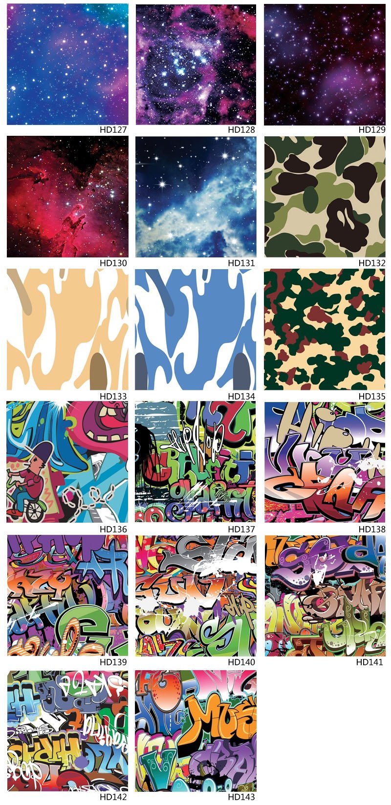 Gloss Matte Pattern Graphic Car Body Vinyl Bomb Sticker