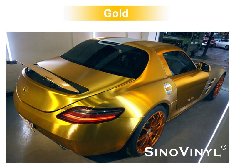 Chrome Brushed Aluminum Metallic Auto Wrap Vinyl