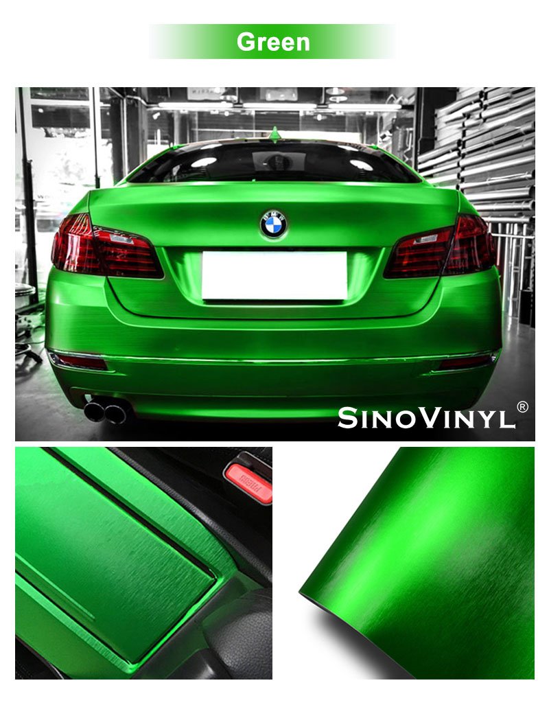 Chrome Brushed Aluminum Metallic Auto Wrap Vinyl