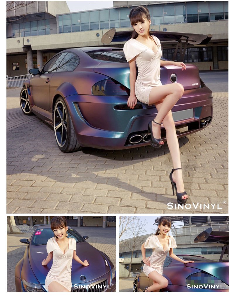 Chameleon Color Change 3D Carbon Fiber Vinyl Rolls