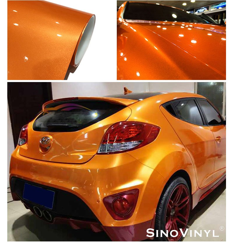 Chrome Gloss Metallic Vehicle Wrap Vinyl Film