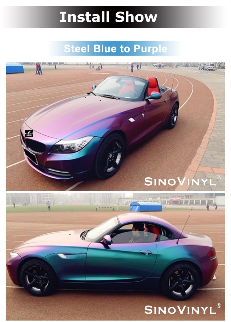 Wholesale Stretchable Custom Color Chameleon Film Vinyl Car Wrap