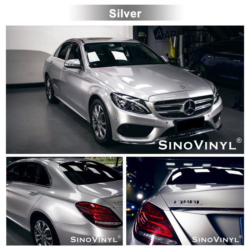 Quality Stretchable Super Gloss Metallic Car Wrap Air Free Bubbles Car Decoration Decals Automotive Vinyl Wrap