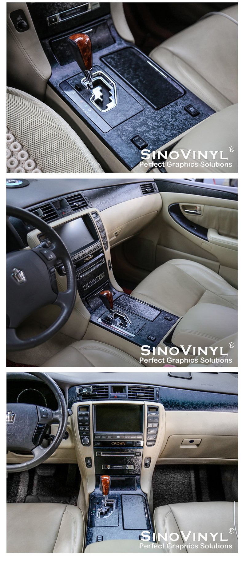 3D Camo Ghost Carbon Black Vinyl Film for Car Wrap