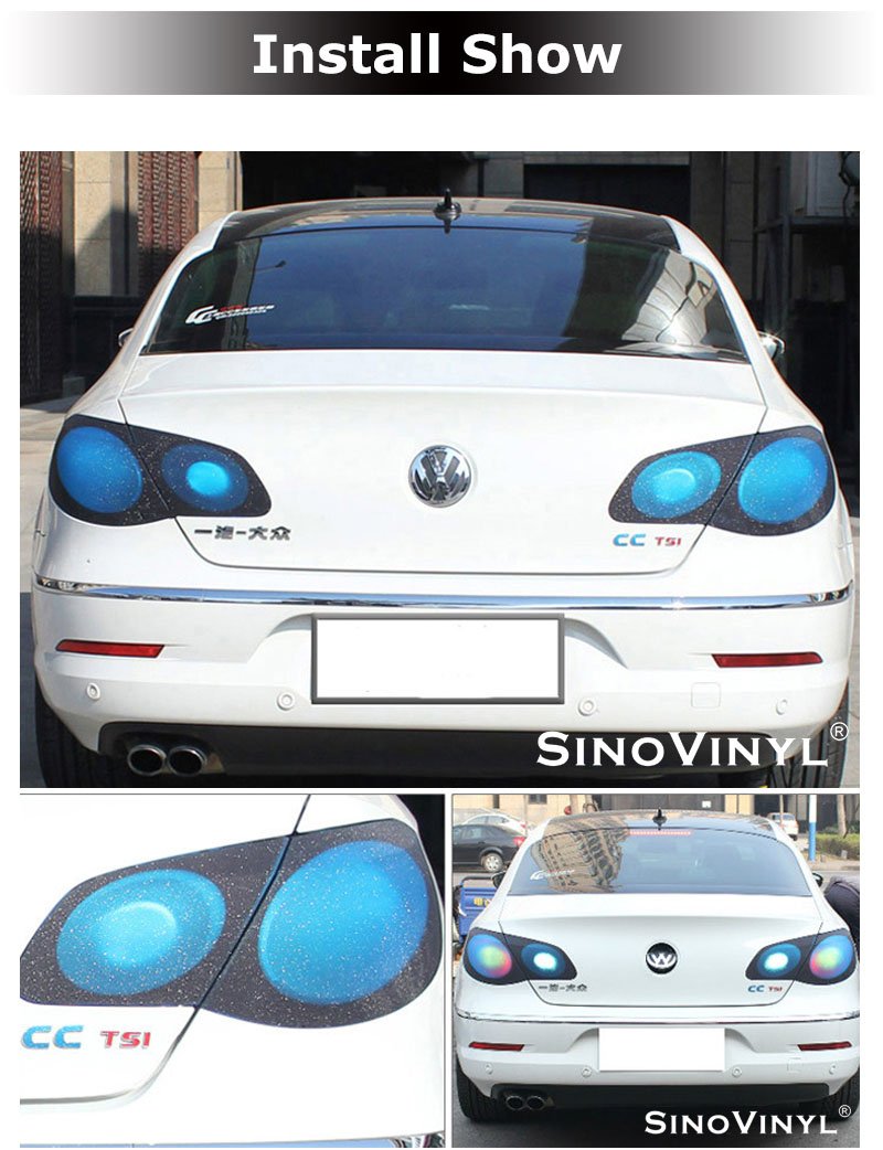 Glitter Diamond Auto Headlight Taillight Tint Film