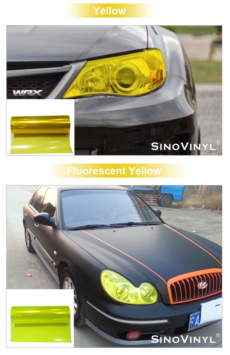 Colored Car Headlight Taillight Smoke Tint Film