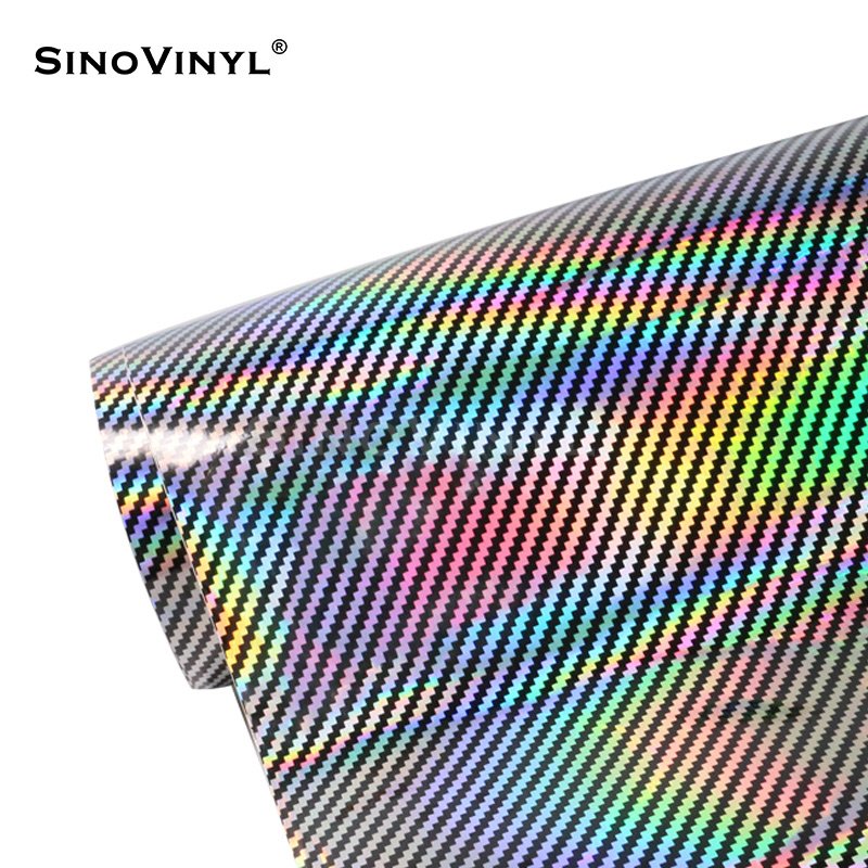 Holographic Neo Laser 2D Carbon Fiber Vinyl Film