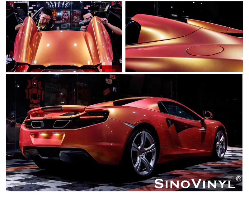 Magic Coral Chameleon Color Changing Car Wraps Vinyl Film