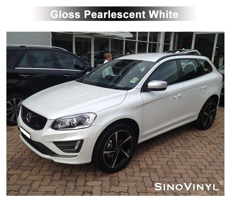 Gloss Matte Pearlescent White Vehicle Vinyl Wrap