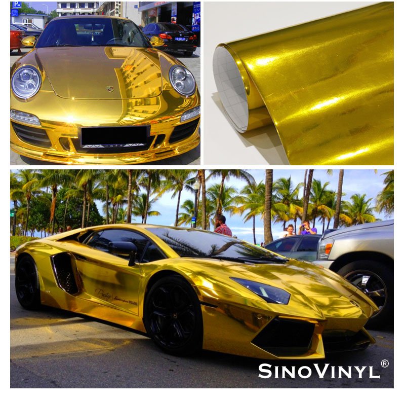 Factory Custom Car Wrap Waterproof Vinyl Mirror Chrome Red Film Wholesale Sticker Wrapping Foil Car Wrap Vinyl