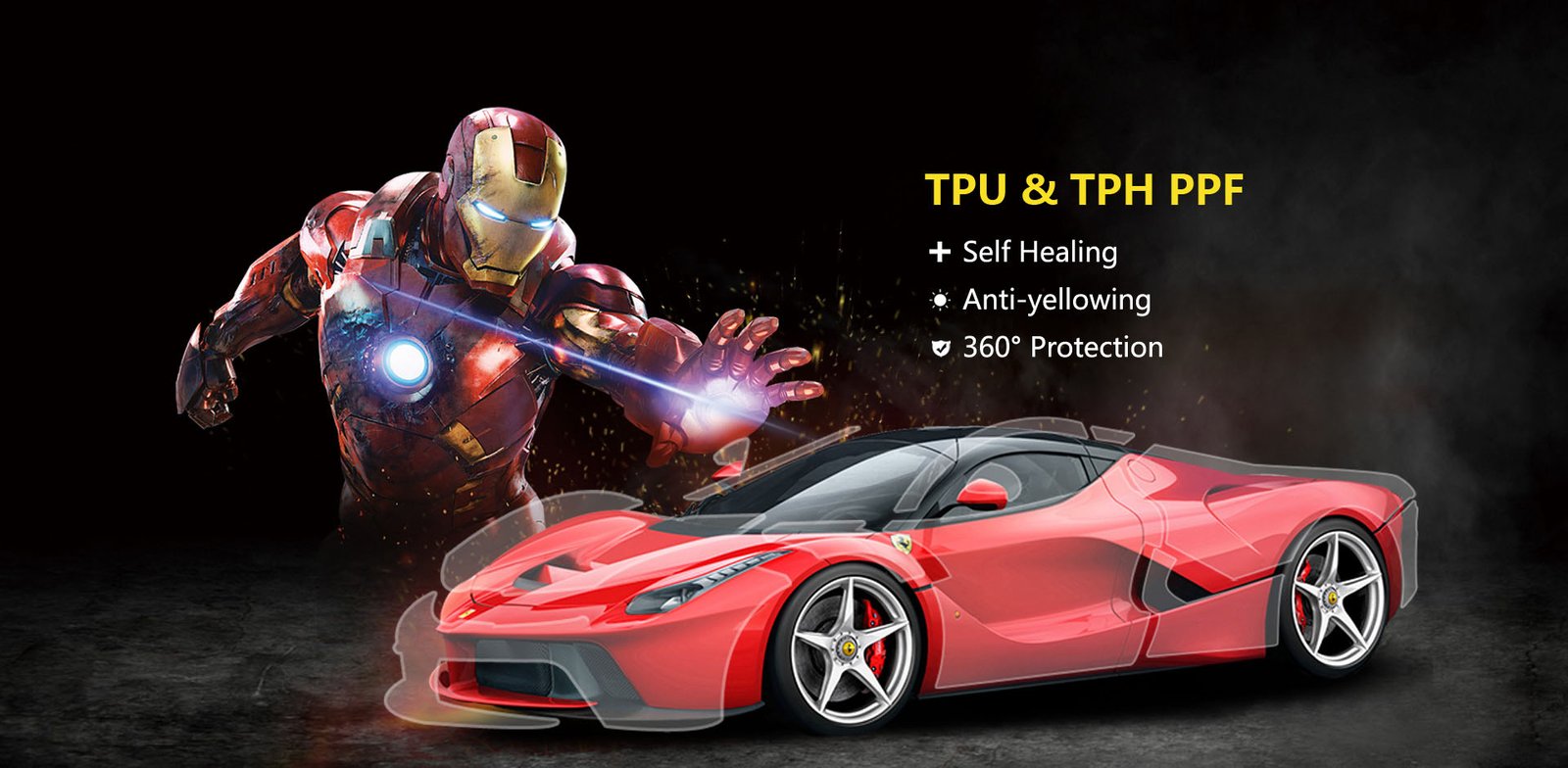 Yellowing Resistant Rainproof Self Repair TPU PPF Car Paint Protection Film