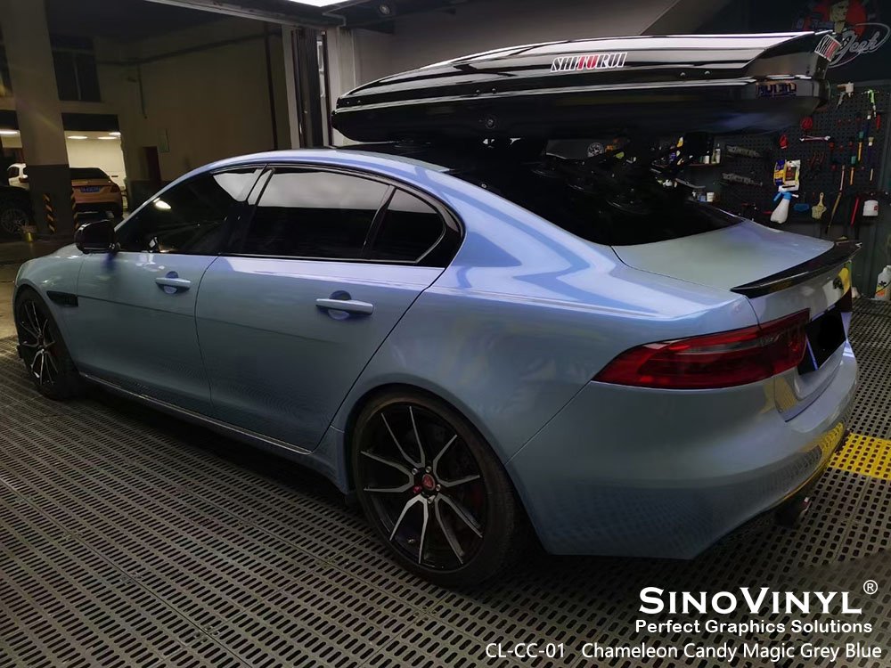 CL-CC-01 Chameleon Candy Magic Grey Blue Vehicle Wrapping for MERCEDES-BENZ