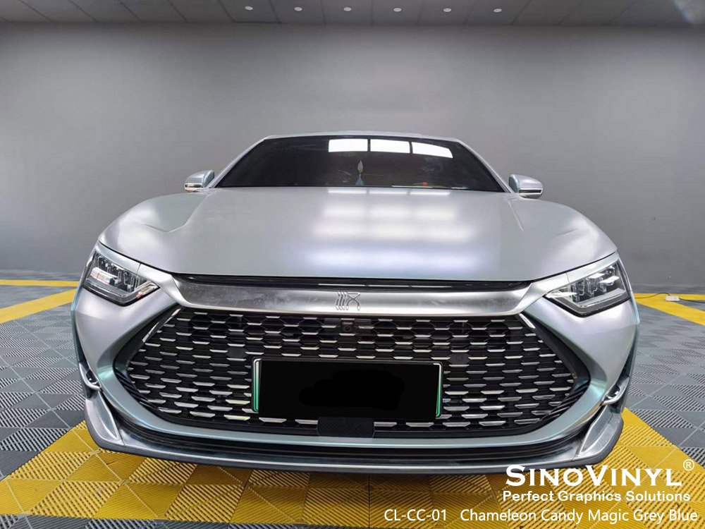 CL-CC-01 Chameleon Candy Magic Grey Blue Auto Wrap Vinyl for BYD