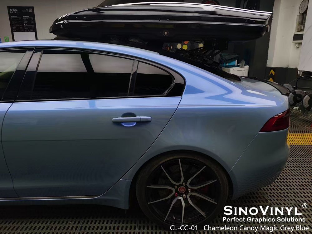 CL-CC-01 Chameleon Candy Magic Grey Blue Vehicle Wrapping for MERCEDES-BENZ