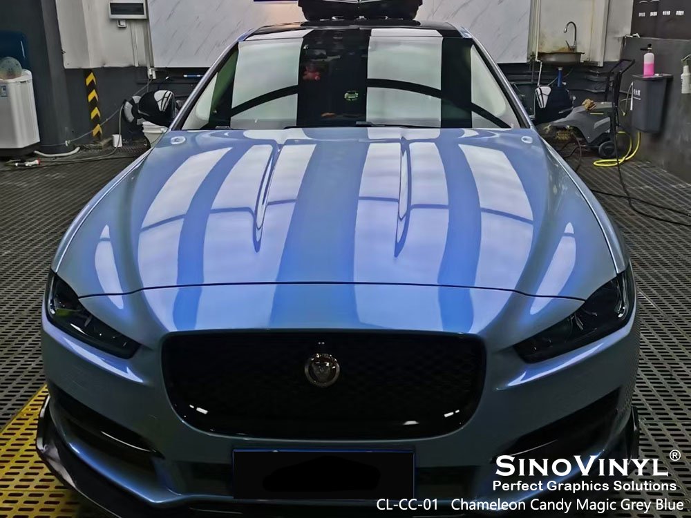 CL-CC-01 Chameleon Candy Magic Grey Blue Vehicle Wrapping for MERCEDES-BENZ