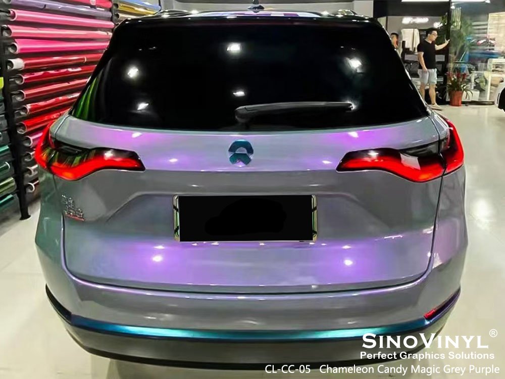 CL-CC-05 Chameleon Candy Magic Grey Purple Vehicle Wraps Wholesale Price for NIO