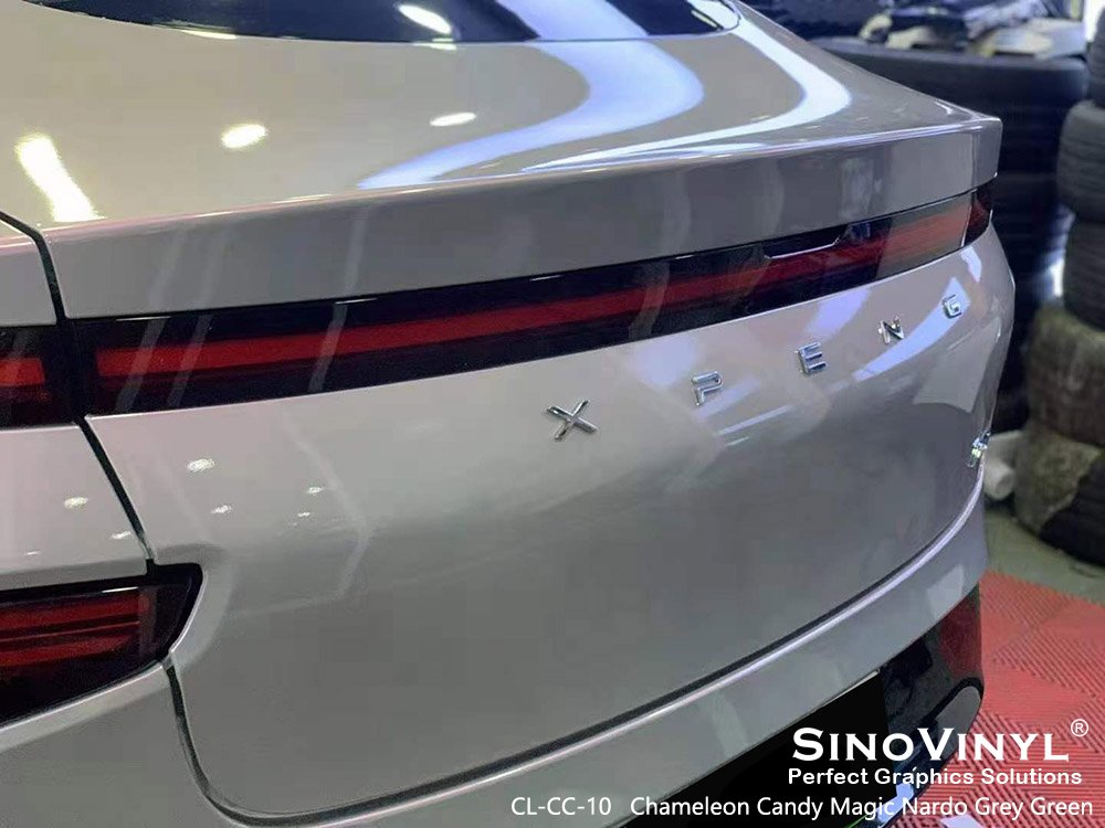 CL-CC-10 Chameleon Candy Magic Nardo Grey Green Motorcycle Wrapping for XPENG