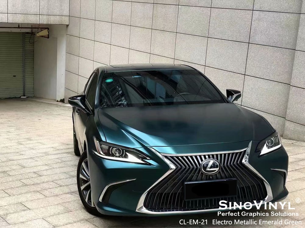 CL-EM-21 Electro Metallic Emerald Green Car Wrap Vynel for LEXUS