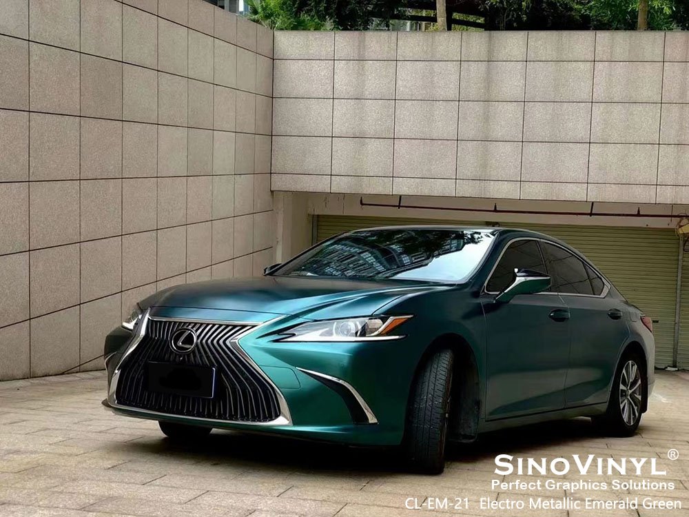 CL-EM-21 Electro Metallic Emerald Green Car Wrap Vynel for LEXUS