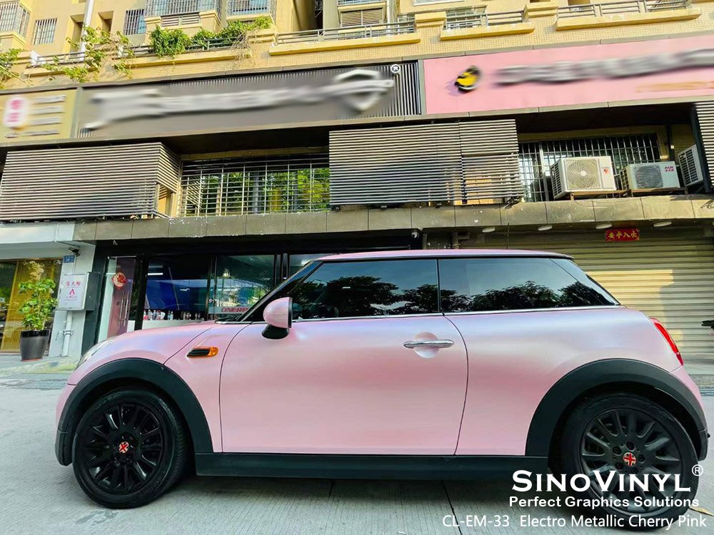 CL-EM-33 Electro Metallic Cherry Pink Vehicle Vinyl Wrapping for LAMBORGHINI