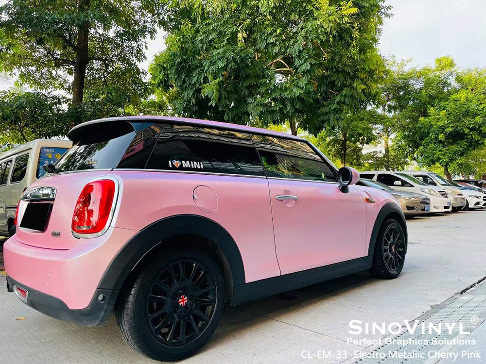 CL-EM-33 Electro Metallic Cherry Pink Vehicle Vinyl Wrapping for LAMBORGHINI