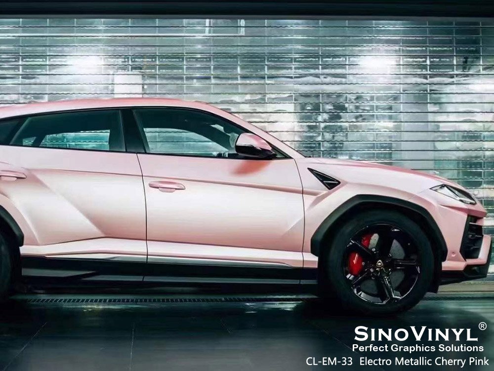 CL-EM-33 Electro Metallic Cherry Pink Vehicle Vinyl Wrapping for LAMBORGHINI
