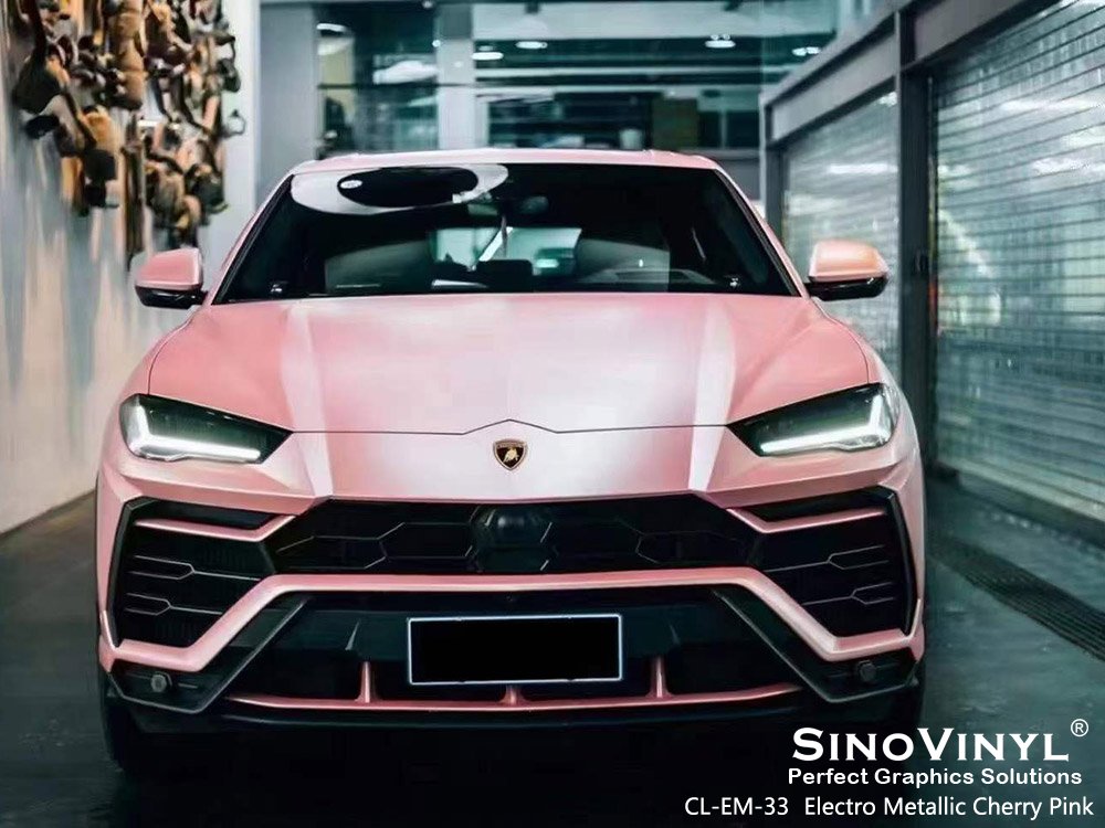 CL-EM-33 Electro Metallic Cherry Pink Vehicle Vinyl Wrapping for LAMBORGHINI