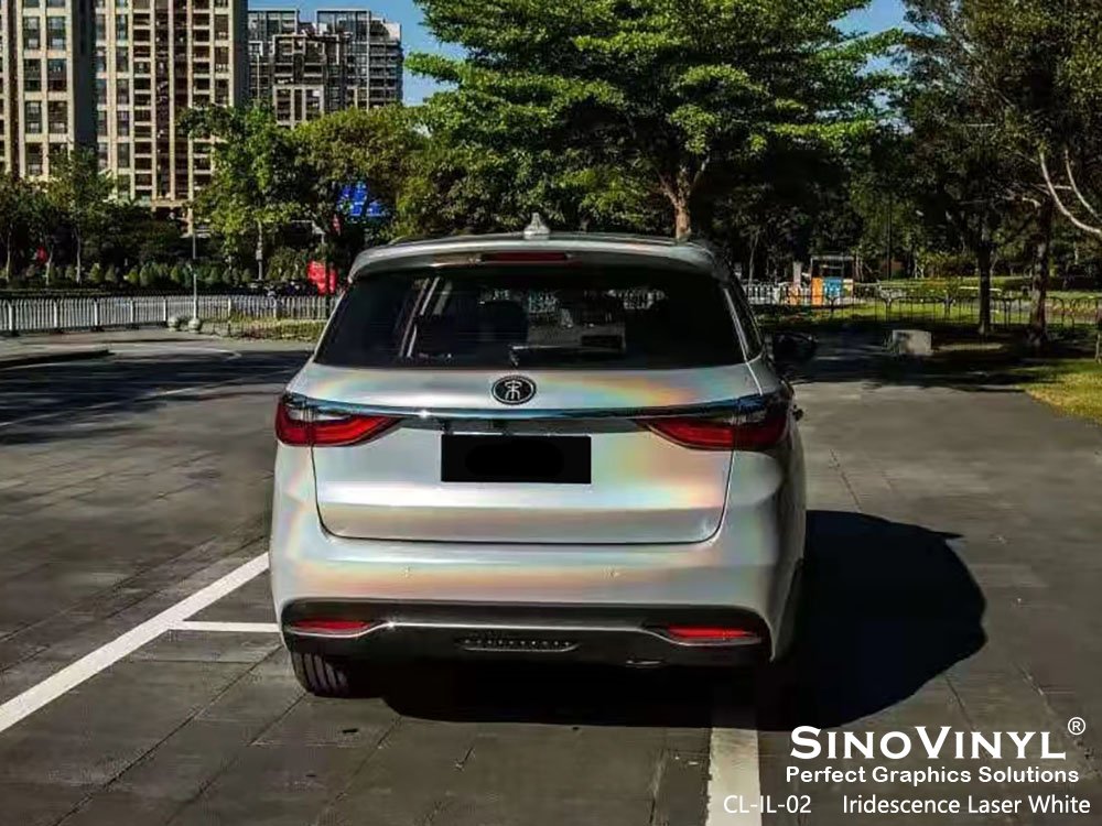 CL-IL-02 Iridescence Laser White Vinyl For Car Skin for BYD