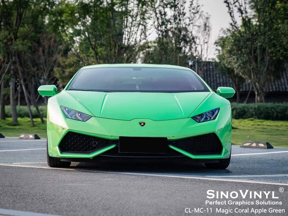 CL-MC-11 Magic Coral Apple Green Car Vinyl Wrappers for MASERATI