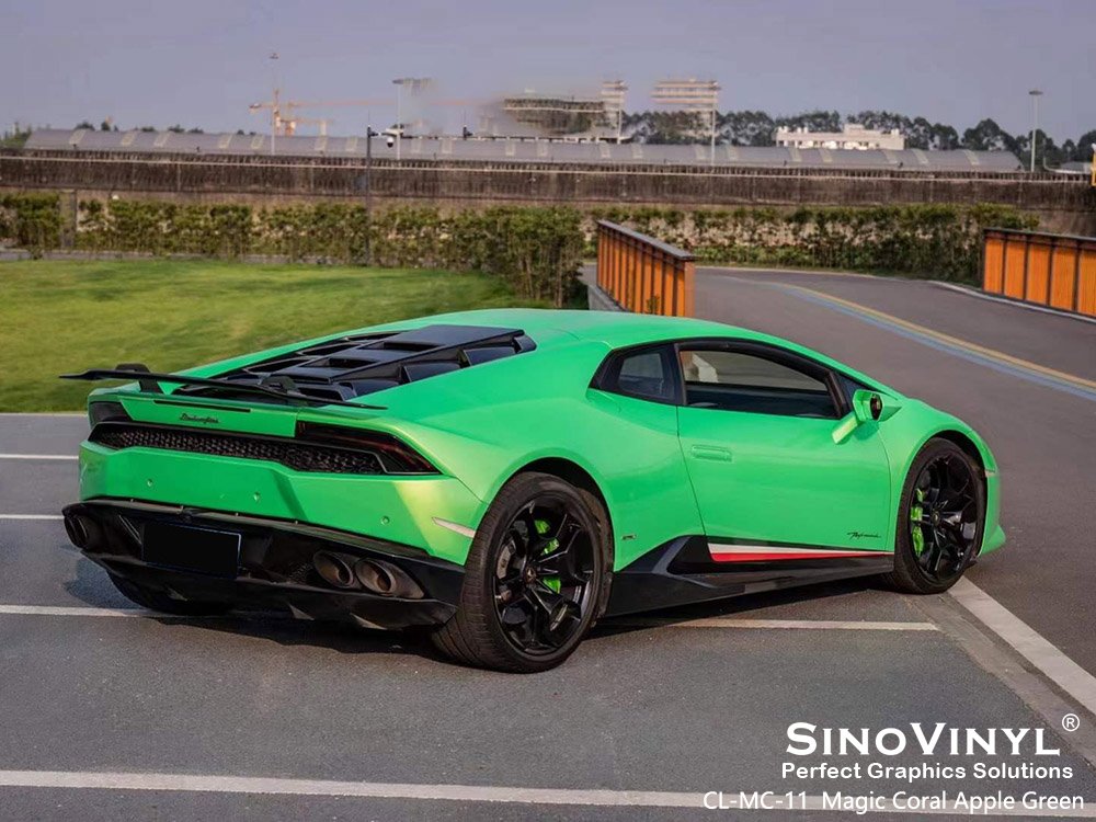 CL-MC-11 Magic Coral Apple Green Car Vinyl Wrappers for MASERATI