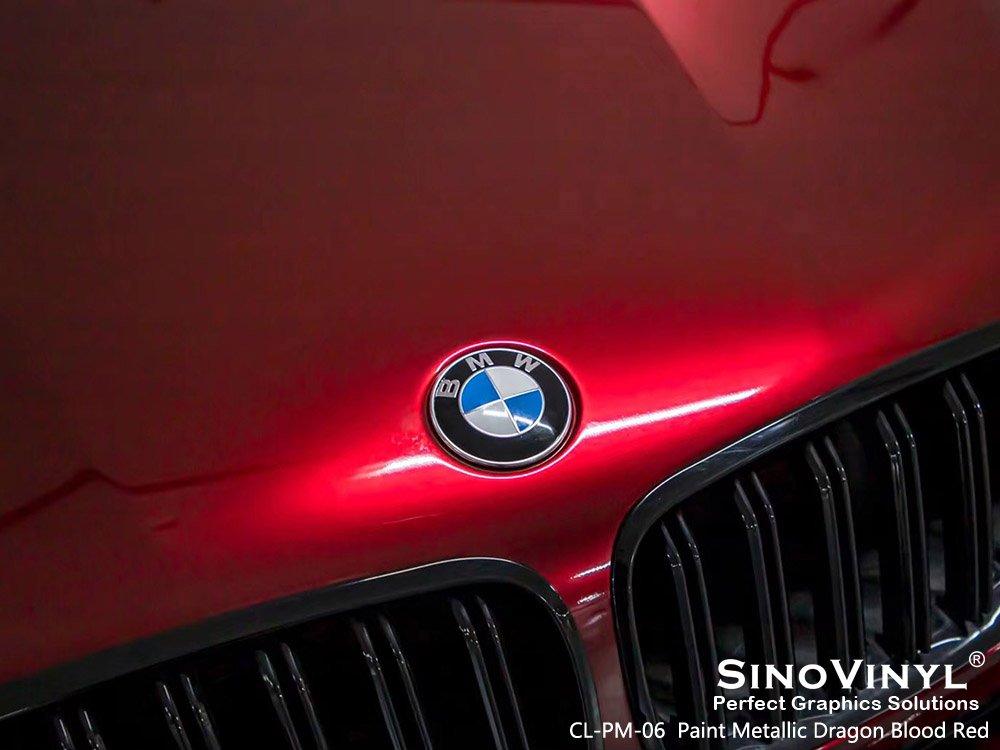 CL-PM-06 Paint Metallic Dragon Blood Red Car Wrapping Foil for BMW