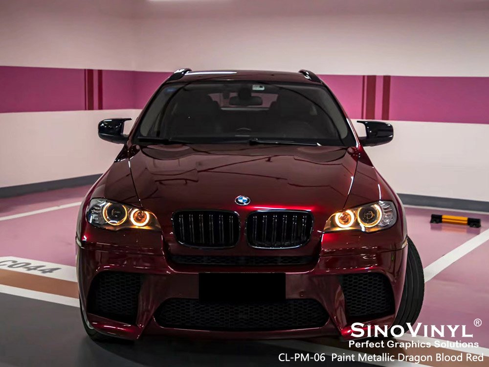 CL-PM-06 Paint Metallic Dragon Blood Red Car Wrapping Foil for BMW