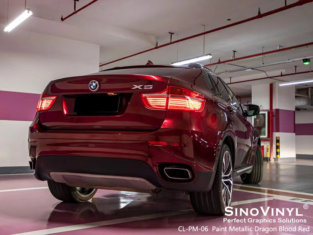 CL-PM-06 Paint Metallic Dragon Blood Red Car Wrapping Foil for BMW