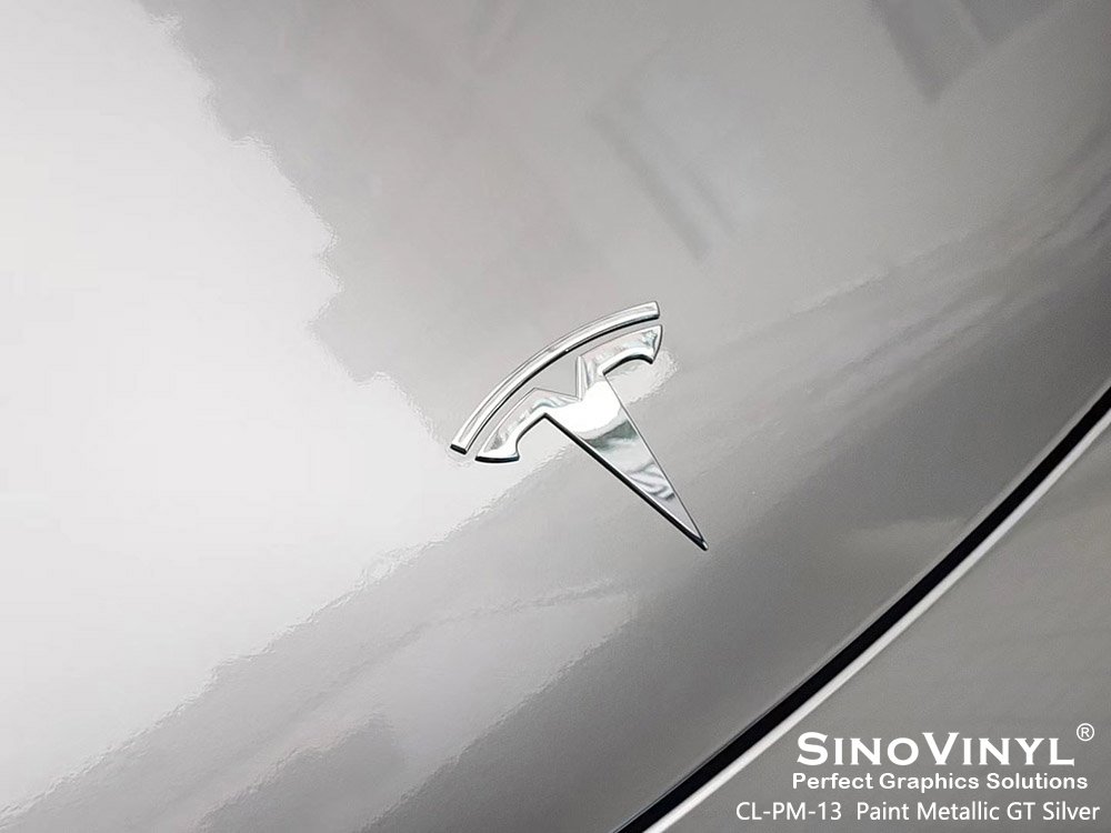 CL-PM-13 Paint Metallic GT Silver Vinyl Material Suppliers for TESLA