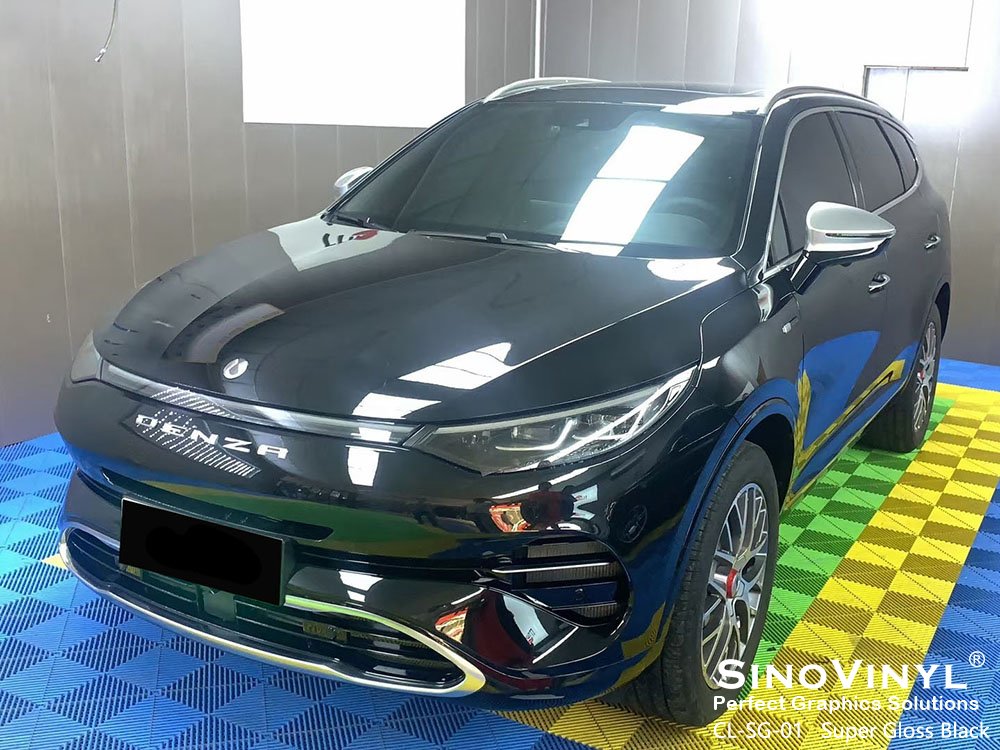 CL-SG-01 Super Gloss Black Vinyl Wrapping for DENZA