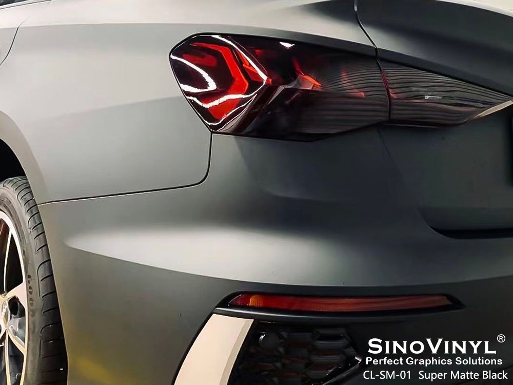 CL-SM-01 Super Matte Black Car Decals for AUDI
