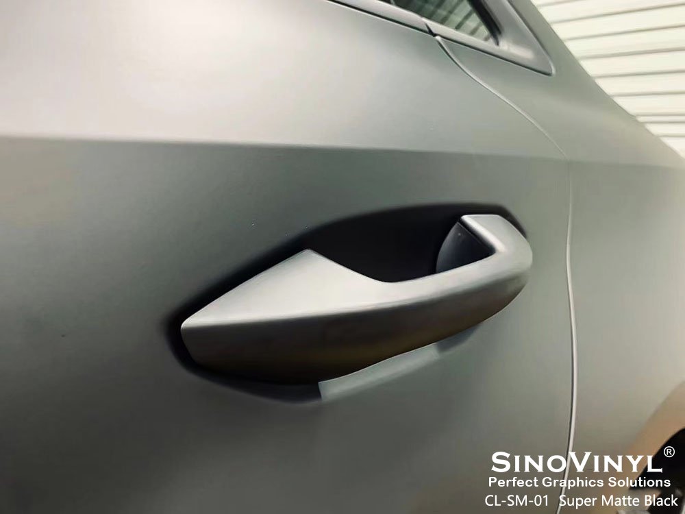 CL-SM-01 Super Matte Black Car Decals for AUDI