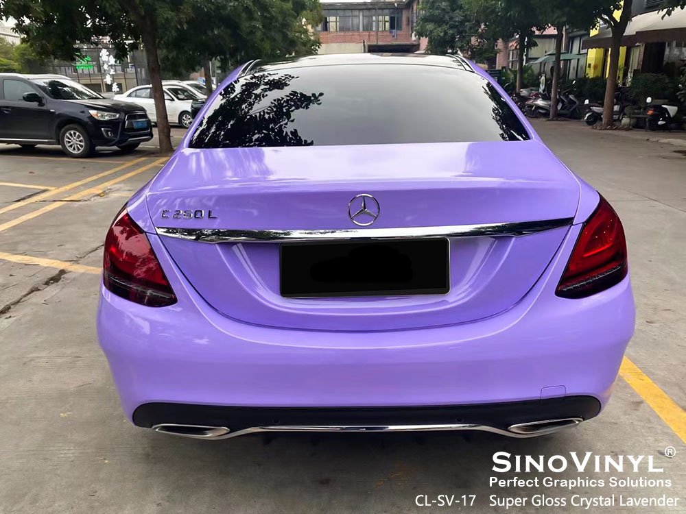 CL-SV-17 Super Gloss Crystal Lavender Vinyl Sticker Film for MERCEDES-BENZ