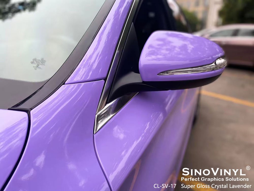CL-SV-17 Super Gloss Crystal Lavender Vinyl Sticker Film for MERCEDES-BENZ