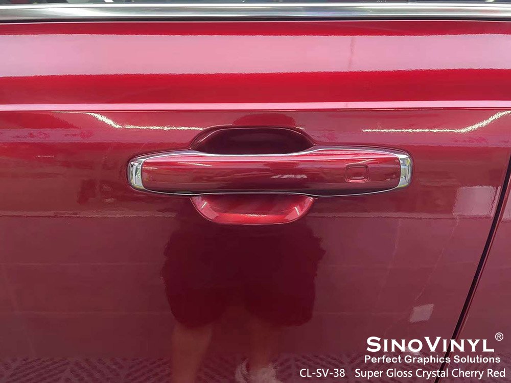 CL-SV-38 Super Gloss Crystal Cherry Red Vinyl Shop Online for VOLVO