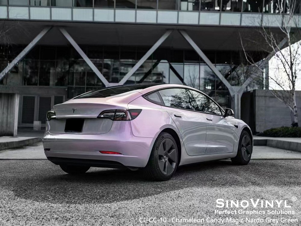 CL-CC-10 Chameleon Candy Magic Nardo Grey Green Vehicle Wrap Colors Rolls for TESLA