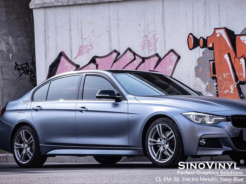 CL-EM-36 Electro Metallic Navy Blue Best Car Wraps for BMW