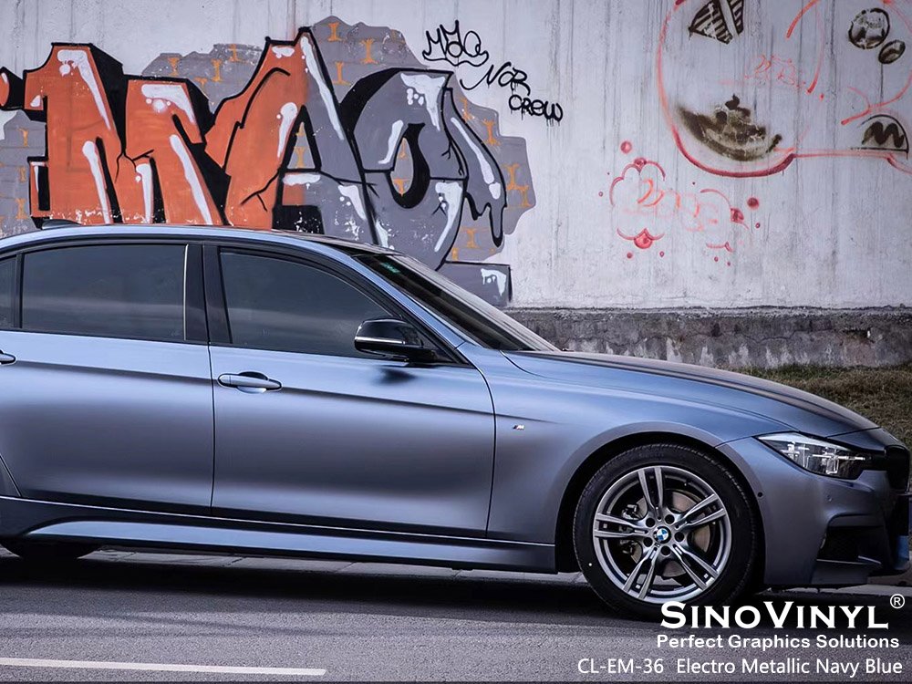 CL-EM-36 Electro Metallic Navy Blue Best Car Wraps for BMW