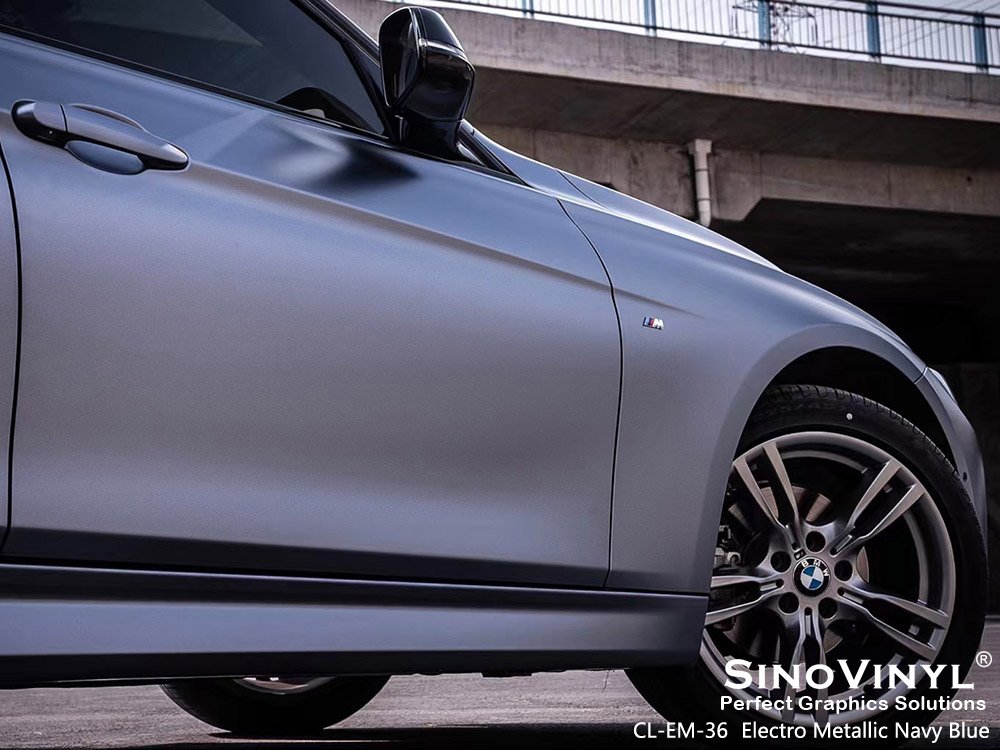 CL-EM-36 Electro Metallic Navy Blue Best Car Wraps for BMW