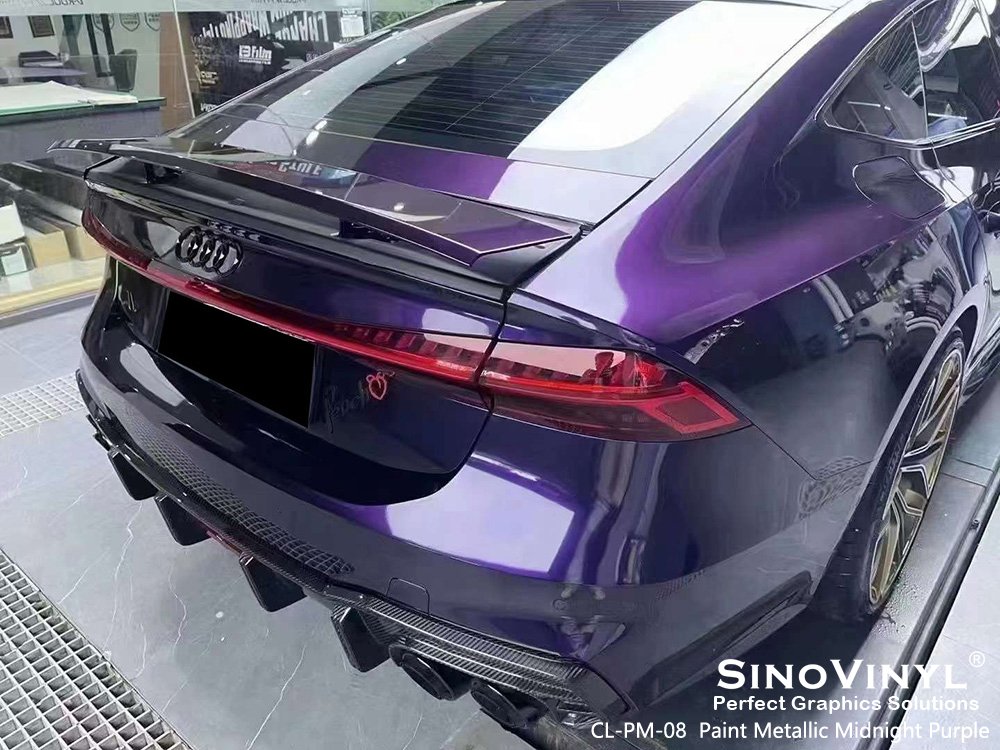 CL-PM-08 Paint Metallic Midnight Purple Vinyl Sticker Roll for AUDI